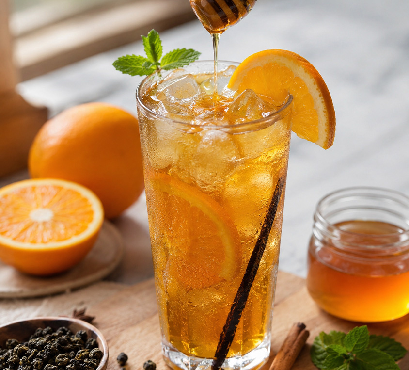 Przepis na mrożoną herbatę Vanilla Oolong Leo Tea